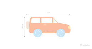 Adesivo de Parede Infantil - CARRINHOS